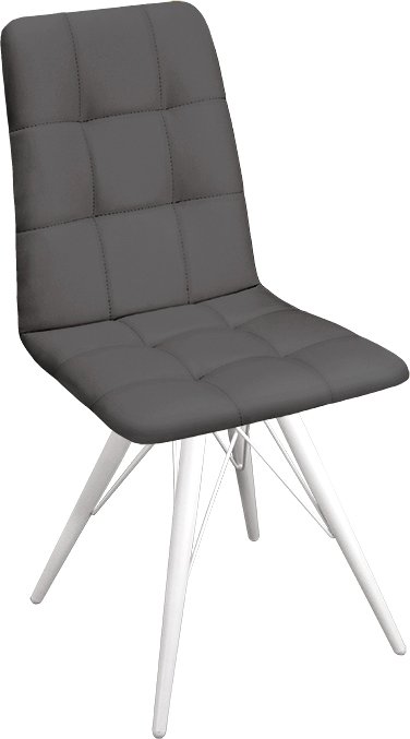 

Стул Трия Аспен К3 (белый матовый/кож.зам Polo Graphite)