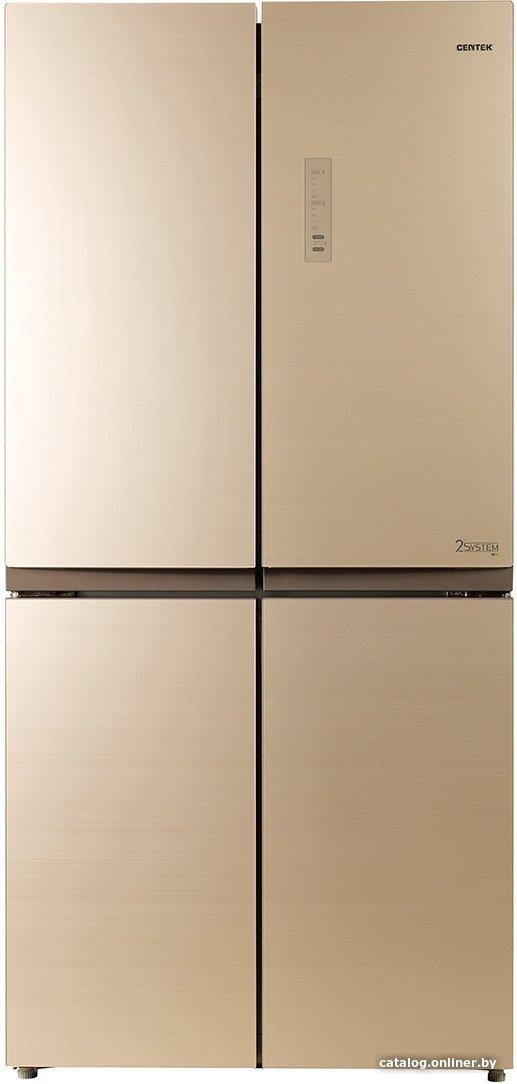 Четырёхдверный холодильник CENTEK CT-1756 NF Beige Glass