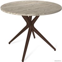 Кухонный стол Sheffilton SHT-TU30/TT 90 МДФ (коричневый/арон)