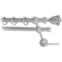 Карниз для штор Lm Decor Кубок (сатин, витая, 2м 16мм, 2 ряда)