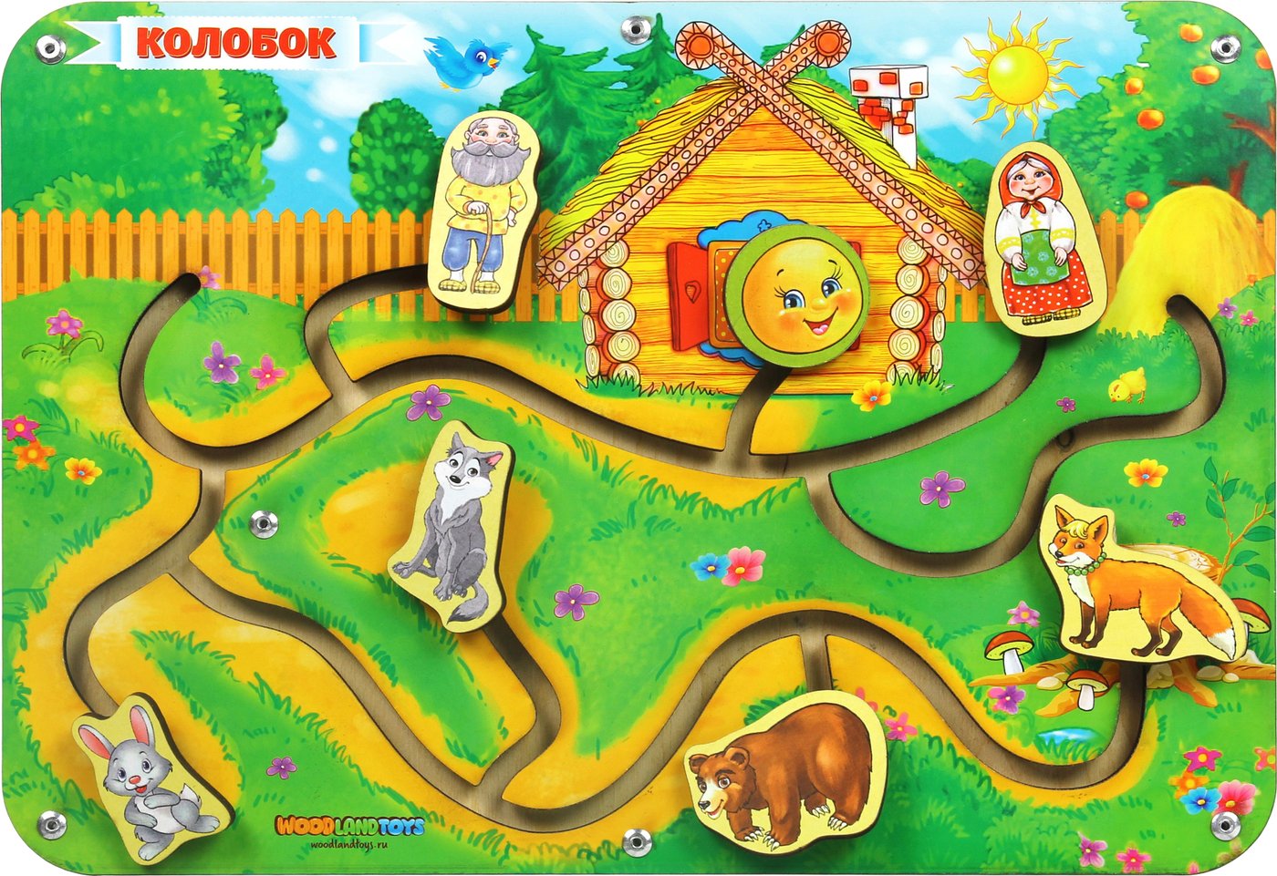 

Лабиринт WoodLand Toys Колобок 114105