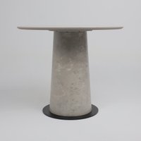 Кухонный стол Lepremo AV 2317 МДФ+керамика 900 (серый матовый Carmen Light Grey/черный+HPL бетао)