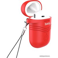 Bluetooth гарнитура Hoco E39 (для левого уха, белый/красный)