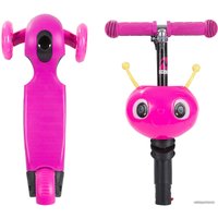 Трехколесный самокат Novatrack Disco-kids Saddle 2019 120S.DISCOKIDS.PN9 (розовый)