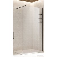 Душевая стенка Adema Риббер 120 (черный)