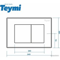 Панель смыва Teymi Aina T70020WM (белый матовый)