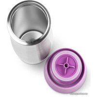 Термокружка 21vek SVM-7012 360мл (серебристый/фиолетовый)