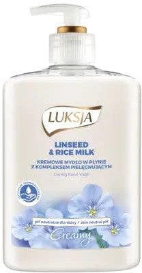 Luksja Крем-мыло жидкое Creamy С льняным и рисовым молочком 500 мл