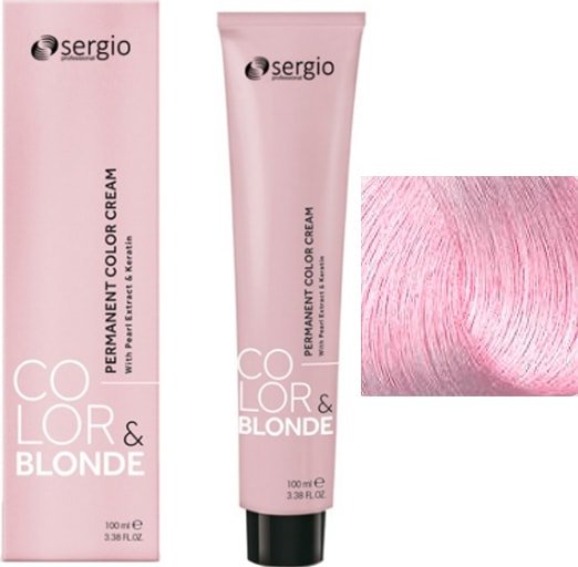 

Крем-краска для волос Sergio Professional Color&Blonde Pastel&Metallic CP розовая конфета