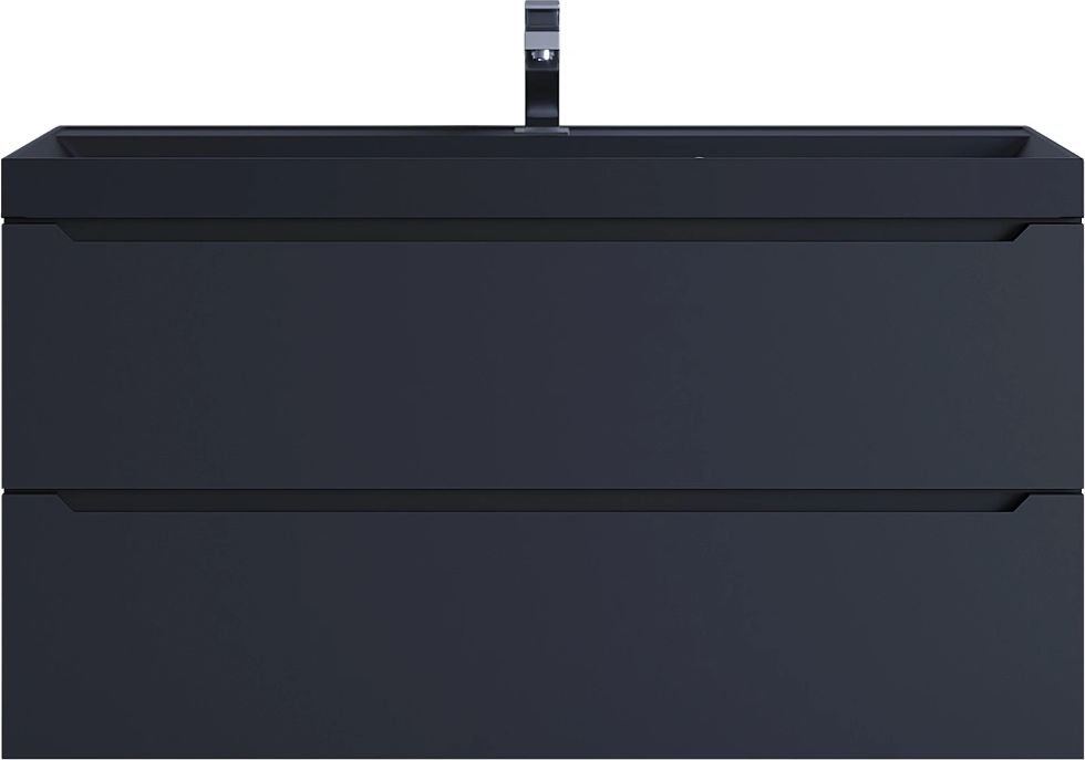 Uperwood Тумба с умывальником Tanos-Classic Quartz 100 см (черный/уголь)