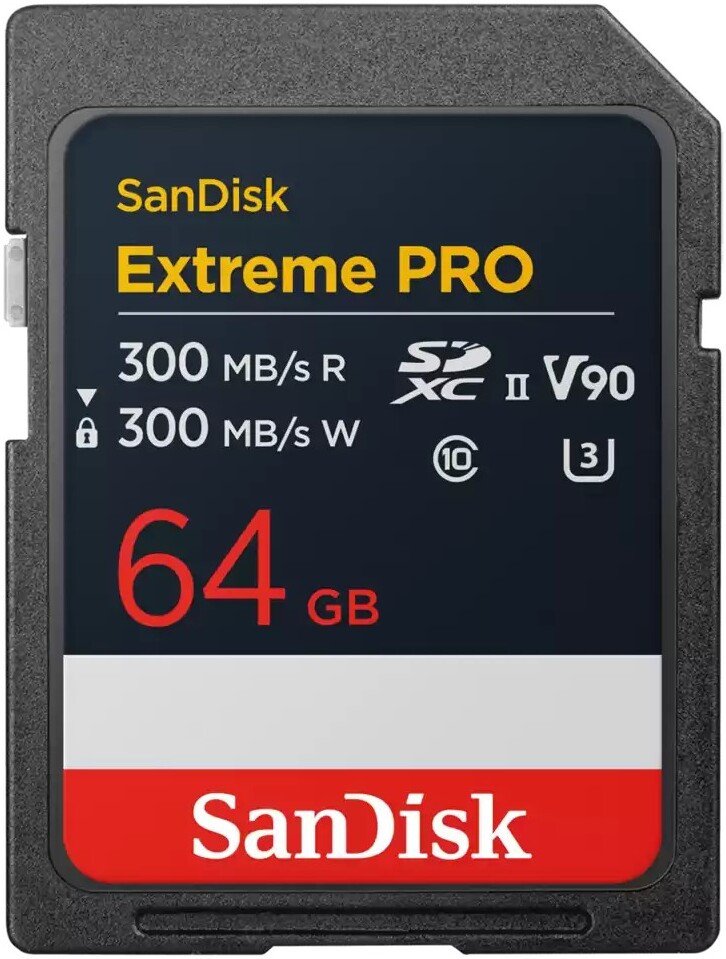 Карта памяти SanDisk Extreme PRO SDXC SDSDXDM-064G-GN4IN 64GB