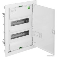 Бокс пластиковый Elektro-Plast MSF 2x12M (24M), N/PE 2x(1x25+17x10mm2), мет. дверь, белый RAL9016, 478x358x94mm, IP30