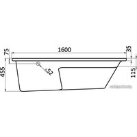 Ванна Santek Майорка XL 160x95 L базовая [1WH112346]