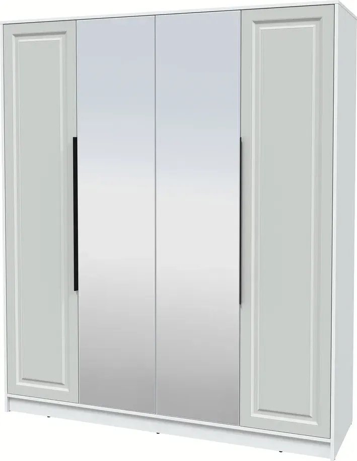 

Шкаф распашной Интерлиния Концепт КТ-Ш4з Деко (белый платинум/грей)