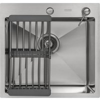 Кухонная мойка ARFEKA ECO AR мойка 500*500, коландер, дозатор SATIN DECOR MILLET GRAINS