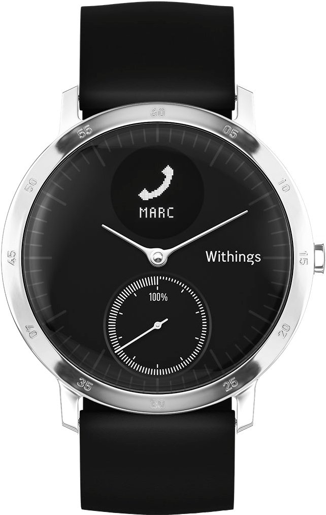 

Гибридные умные часы Withings Steel HR 40mm Black