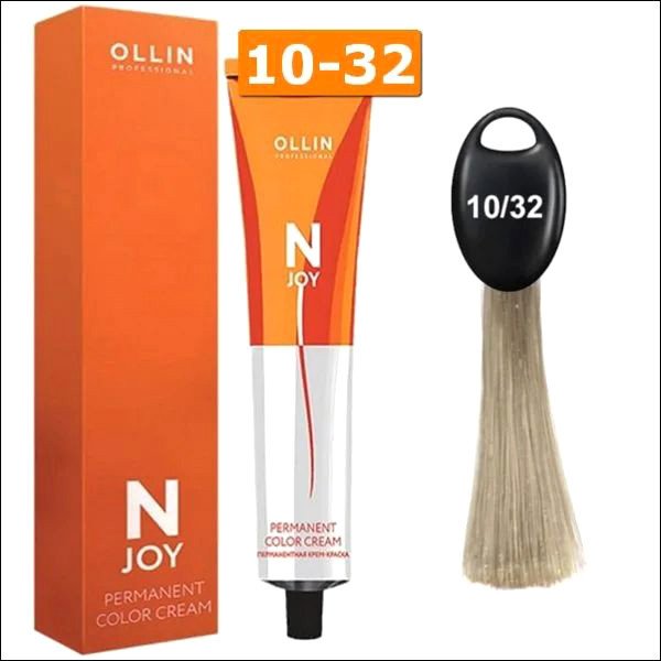 

Крем-краска Ollin Professional N-Joy Color Cream 10/32 светл. блонд золотисто-фиолетовый 100 мл