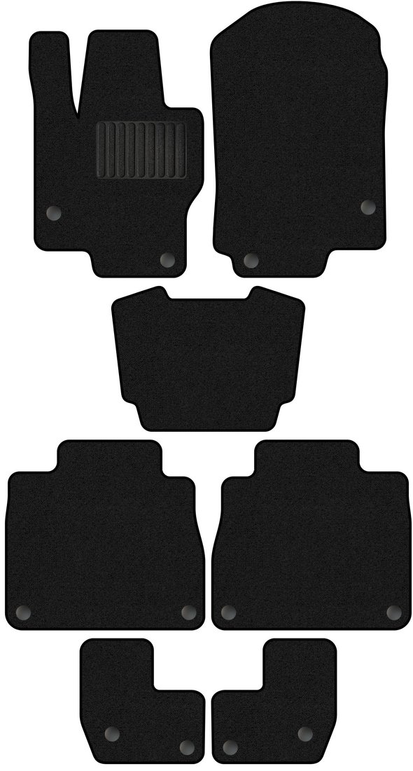 

Комплект ковриков для авто Alicosta Mercedes-Benz GLS-Class II (suv 7 мест) 2019 - Н.В. (ворс)