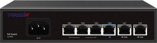 

Неуправляемый коммутатор TRASSIR TR-NS1206-65-4PoE