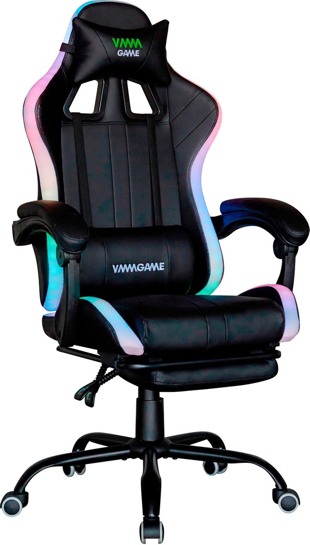 

Игровое (геймерское) кресло VMMGame Throne RGB OT-B31RGBWE (черный/белый)