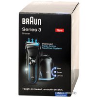 Электробритва Braun 350cc-4 black/blue Series 3