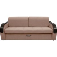 Диван Сириус Лидер-6 ППУ 225x110 (Eva 02 велюр светло-бежевый)