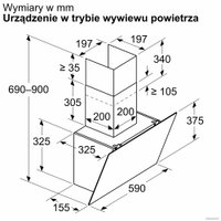 Кухонная вытяжка Bosch Serie 2 DWK65DK20