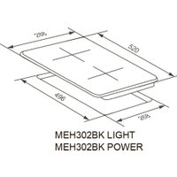 Варочная панель Meferi MEH302BK Power