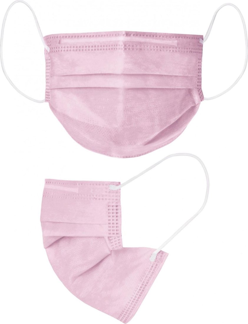 

Одноразовая медицинская маска Beajoy SMS 4-х слойная SMS (100 шт, розовый)