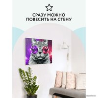 Картина по номерам Три совы Кошачий космос КХ_44089