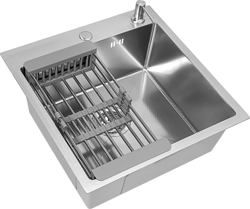 

Кухонная мойка Basic CL DS Decor 50x50 (сатин, коландер, дозатор)