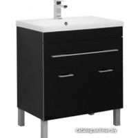 Aquanet Тумба Верона New 75 00213030 с умывальником Нота New 75 (черный)