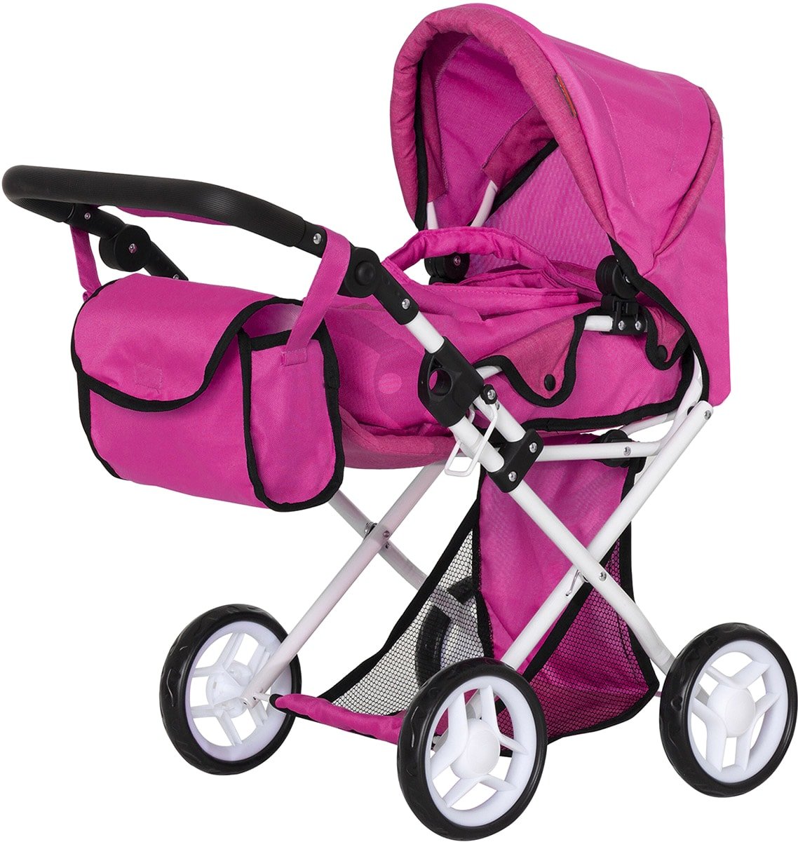 

Коляска для кукол Carrello Unico 9346 (темно-розовый)