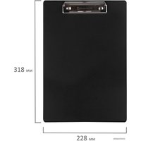 Планшет с зажимом BRAUBERG 232216 (черный)