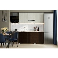 Готовая кухня SV-Мебель Розалия 1.7 (белый/ясень анкор светлый/дуб венге/семолина бежевый)