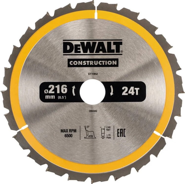 

Пильный диск DeWalt DT1952