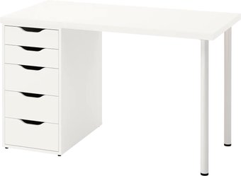 Стол Ikea Лагкаптен/Алекс 894.168.21 (белый)