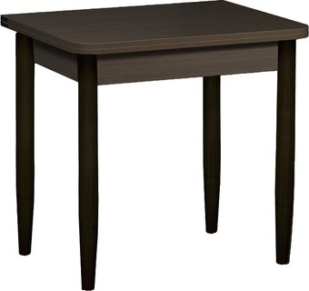 Кухонный стол Рамзес Ломберный 80x60 (дуб сонома темный/венге, ноги конус)