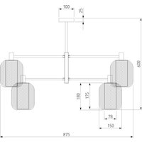 Подвесная люстра Евросвет 30192/8 (золотой)