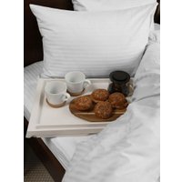 1.5-спальный комплект постельного белья Amore Mio Страйп-сатин Crystal 1.5 47937 (белый)