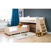Двухъярусная кровать Красная звезда Р444 Капризун 7 160/180x80 (дуб млечный)