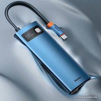 Док-станция Baseus Metal Gleam Series 6-in-1 Multifunctional USB Type C WKWG000003