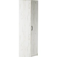 Шкаф распашной Памир Беатрис угловой (крафт белый/антрацит)