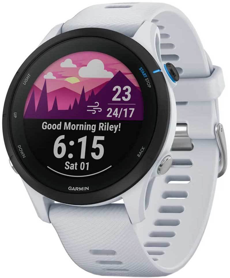 

Умные часы Garmin Forerunner 255 Music (белый камень)