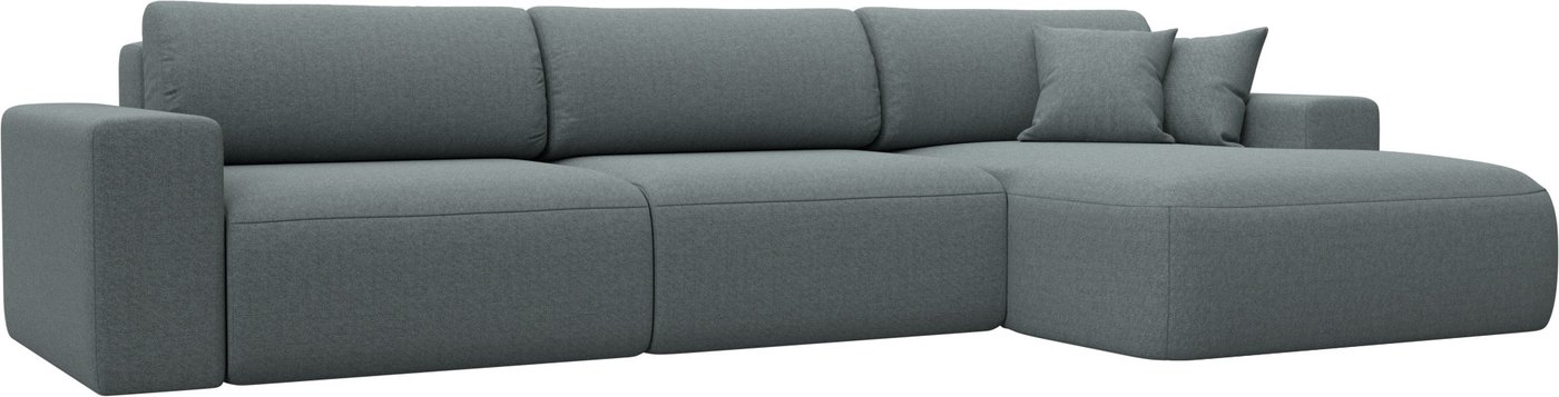 

Угловой диван Лига диванов Лига-036 НПБ Классик Лонг правый 124680 (рогожка амур серый)