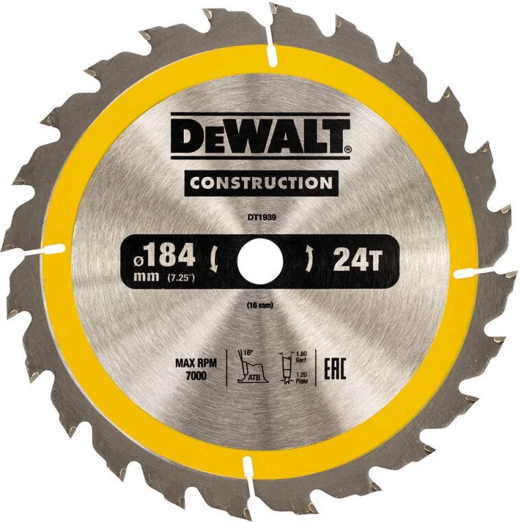 

Пильный диск DeWalt DT1939