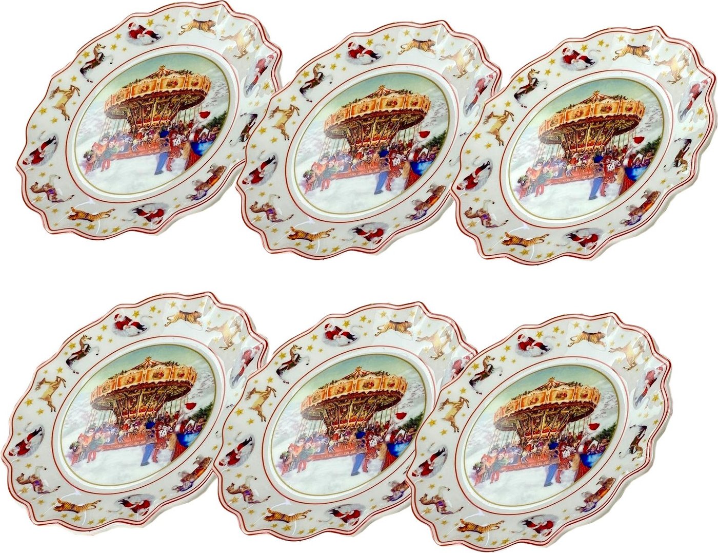 

Набор десертных тарелок Lenardi Новый год 305-169 (6шт)