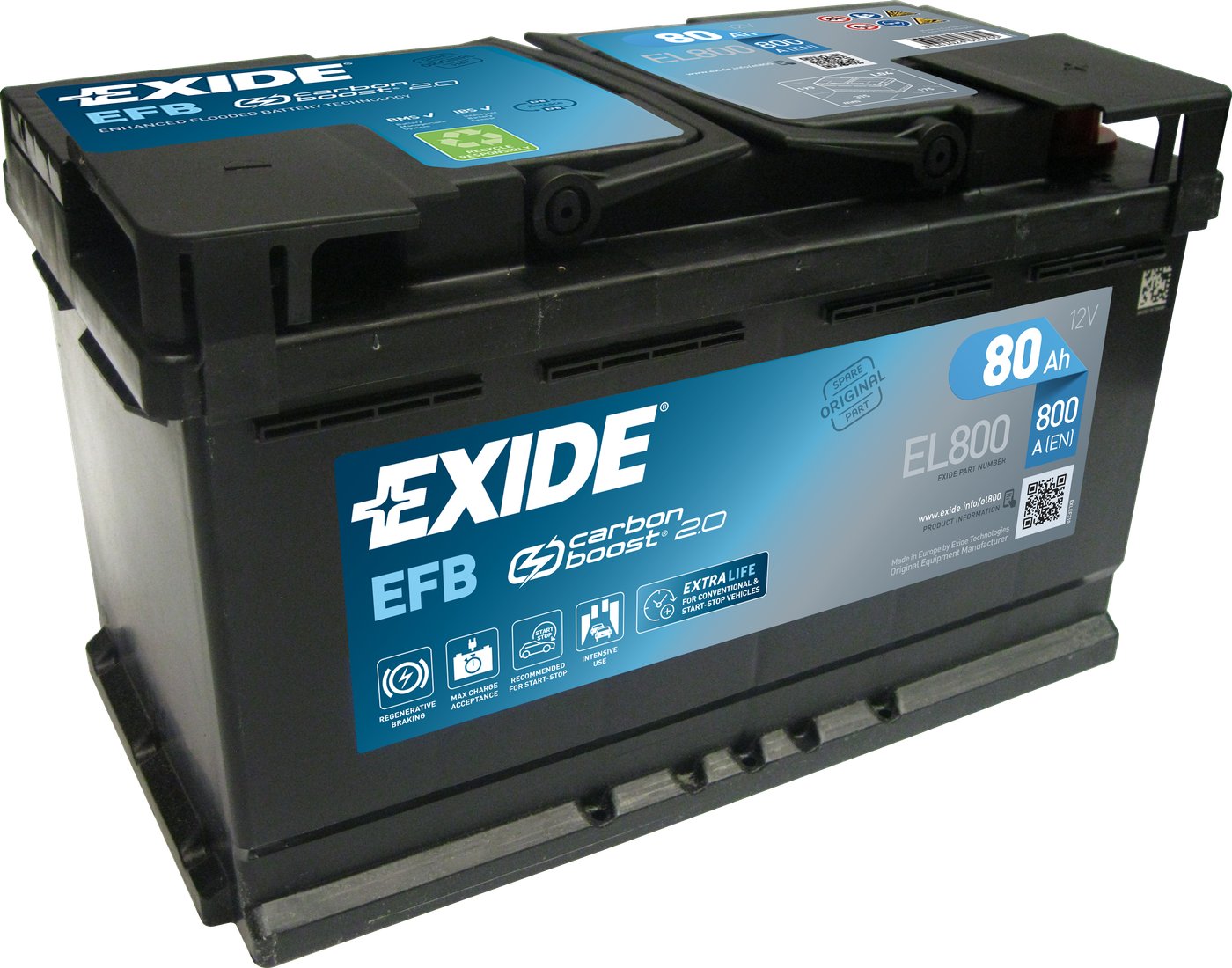 

Автомобильный аккумулятор Exide Start-Stop EFB EL800 (80 А·ч)