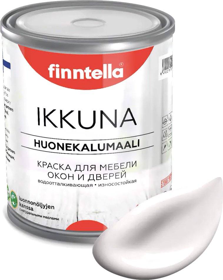 

Краска Finntella Ikkuna Maito F-34-1-1-FL112 0.9 л (молочно-белый)