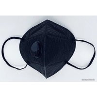 Респиратор-полумаска 3D Mask Респиратор KN95 FFP2 с клапаном выдоха (черный, 1 шт)